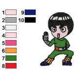 Rock Lee Shippuden Embroidery Design